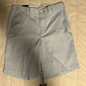 NWT Footjoy Shorts Mens 34x10 Blue/Plaid Golf Shorts